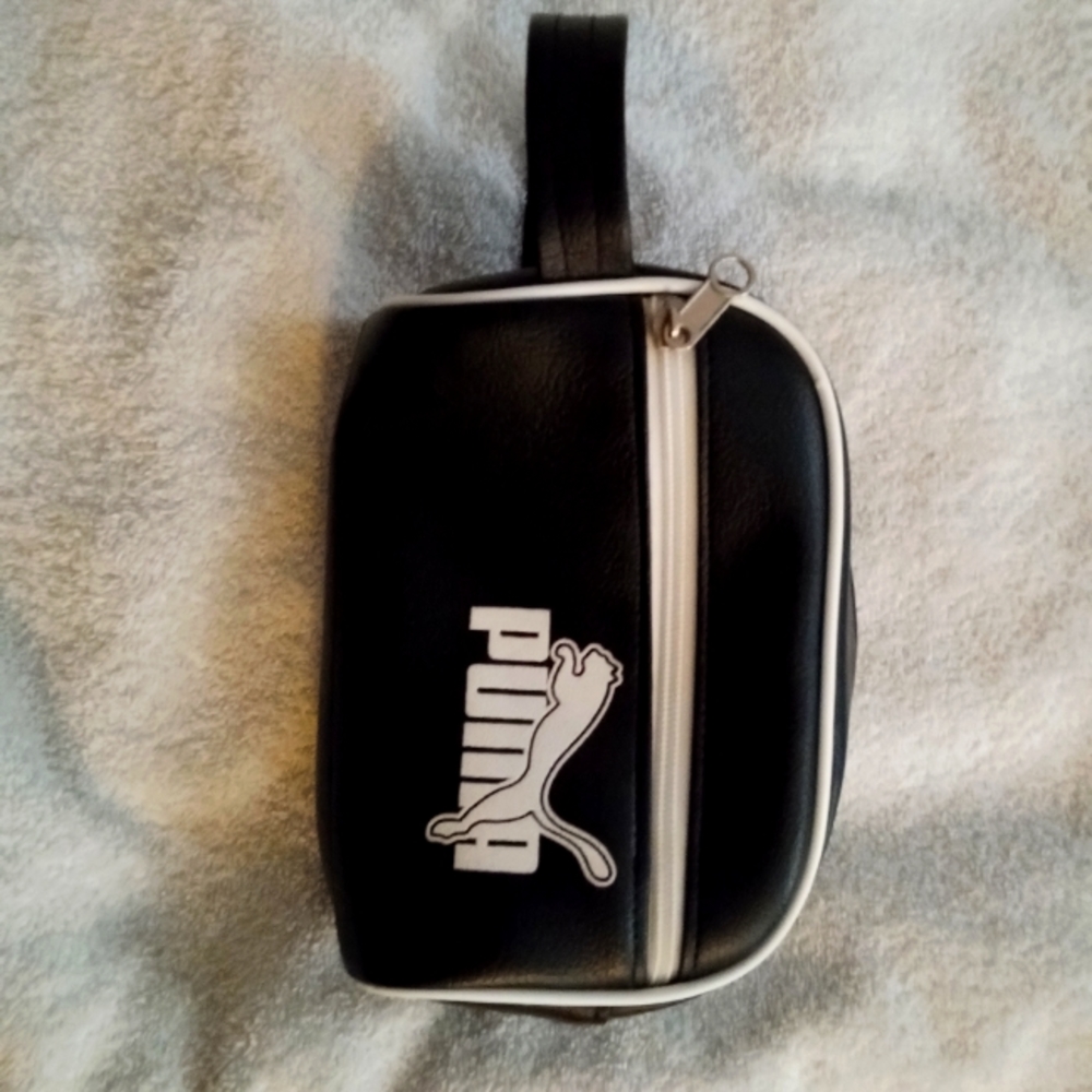 Puma makeup bag black and white